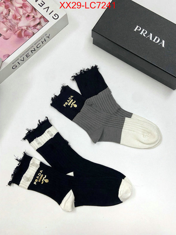 Sock-Prada fake designer ID: LC7241 $: 29USD