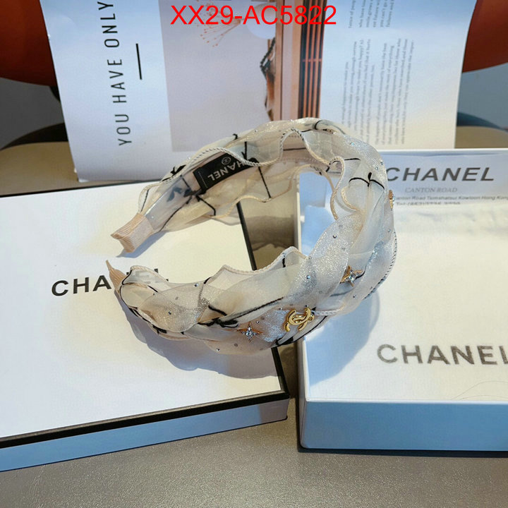 Hair band-Chanel knockoff highest quality ID: AC5822 $: 29USD