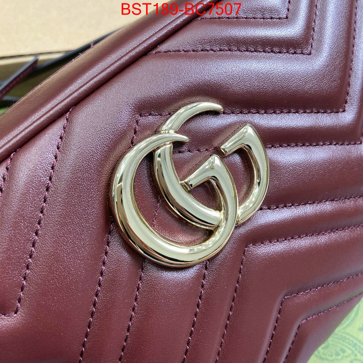 Gucci Bags(TOP)-Marmont what best designer replicas ID: BC7507 $: 189USD,