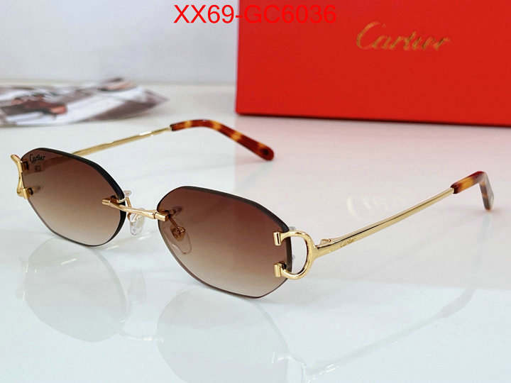 Glasses-Cartier 1:1 ID: GC6036 $: 69USD