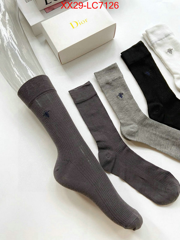 Sock-Dior luxury fashion replica designers ID: LC7126 $: 29USD