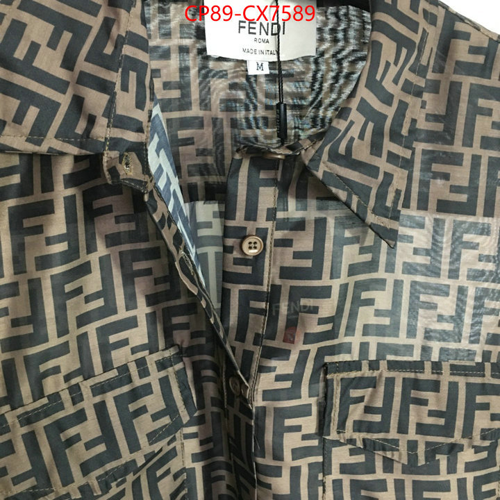 Clothing-Fendi designer replica ID: CX7589 $: 89USD