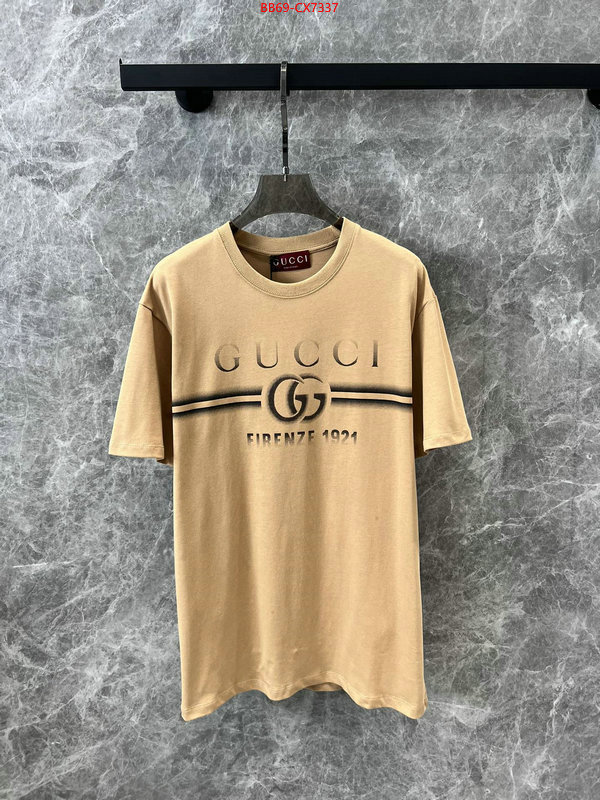 Clothing-Gucci where to buy fakes ID: CX7337 $: 69USD