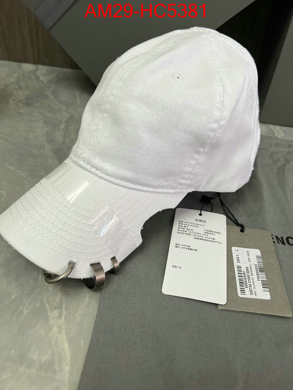 Cap(Hat)-Balenciaga where to buy replicas ID: HC5381 $: 29USD
