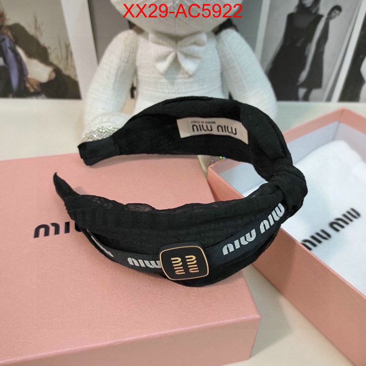 Hair band-MIU MIU luxury shop ID: AC5922 $: 29USD