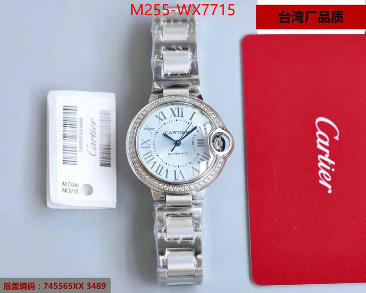 Watch(TOP)-Cartier 2024 replica wholesale cheap sales online ID: WX7715 $: 255USD