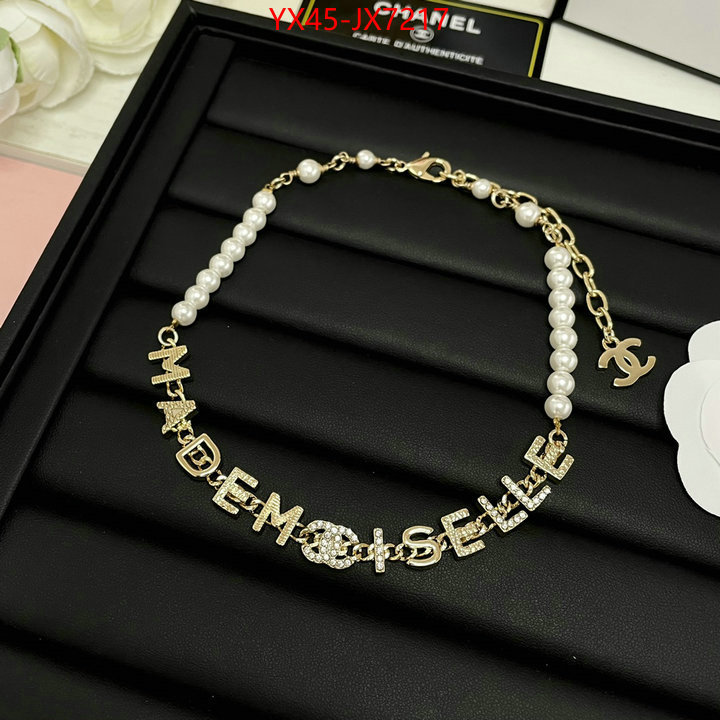 Jewelry-Chanel highest quality replica ID: JX7217 $: 45USD