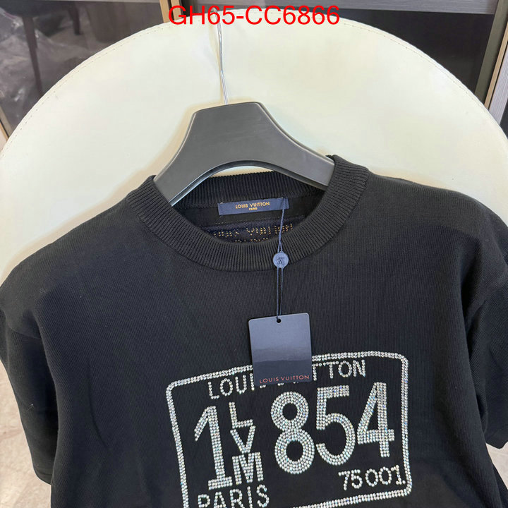 Clothing-LV top fake designer ID: CC6866 $: 65USD