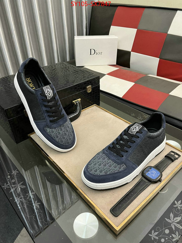 Men shoes-Dior high quality aaaaa replica ID: SX7847 $: 105USD