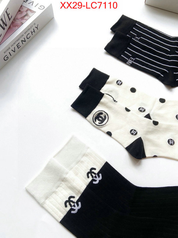 Sock-Chanel wholesale designer shop ID: LC7110 $: 29USD