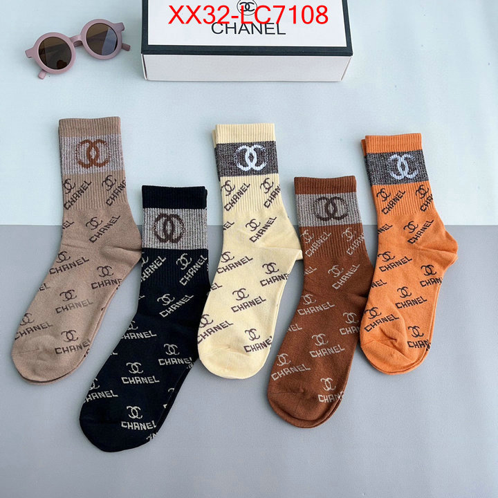 Sock-Chanel 7 star replica ID: LC7108 $: 32USD