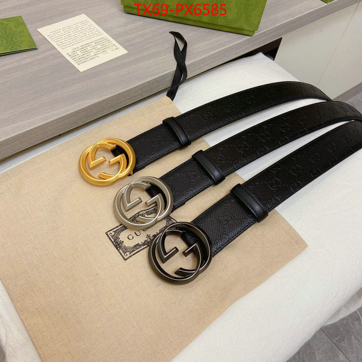 Belts-Gucci buy best high-quality ID: PX6585 $: 69USD