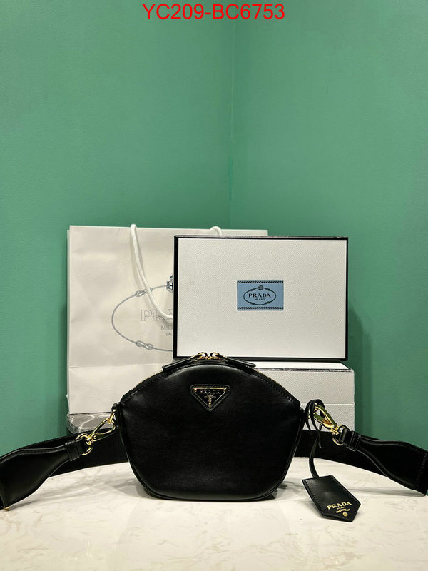 Prada Bags(TOP)-Crossbody- the highest quality fake ID: BC6753 $: 209USD,