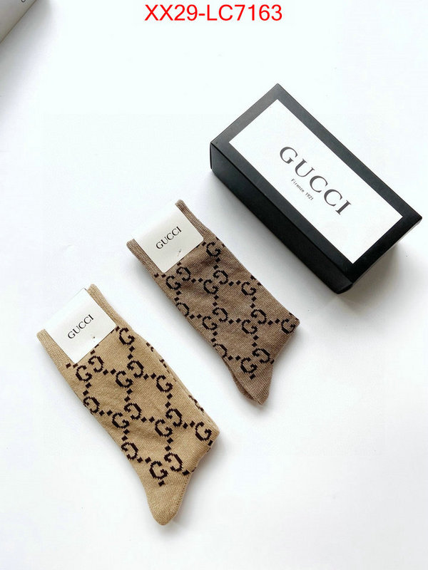 Sock-Gucci fashion replica ID: LC7163 $: 29USD