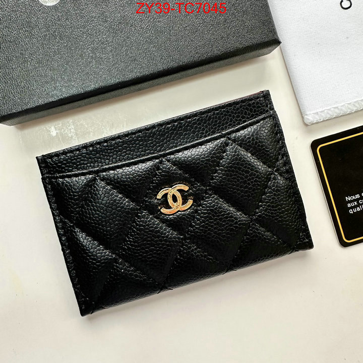 Chanel Bags(4A)-Wallet- top quality replica ID: TC7045 $: 39USD,