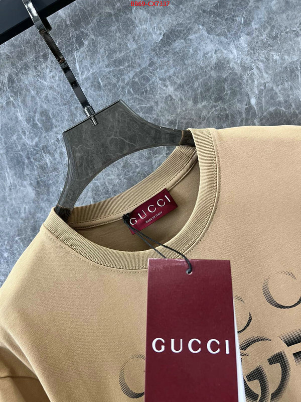 Clothing-Gucci where to buy fakes ID: CX7337 $: 69USD