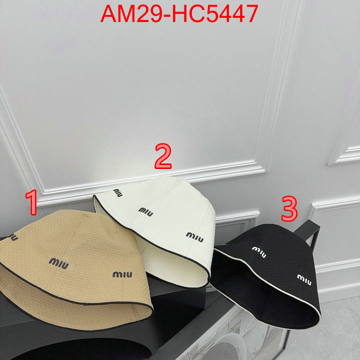 Cap(Hat)-Miu Miu top quality fake ID: HC5447 $: 29USD