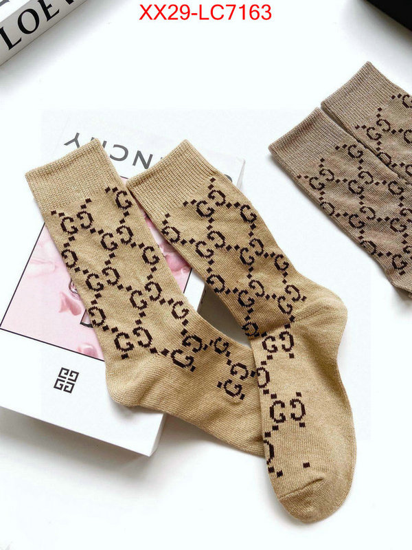 Sock-Gucci fashion replica ID: LC7163 $: 29USD