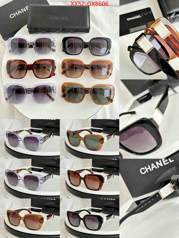 Glasses-Chanel shop the best high quality ID: GX8606 $: 52USD
