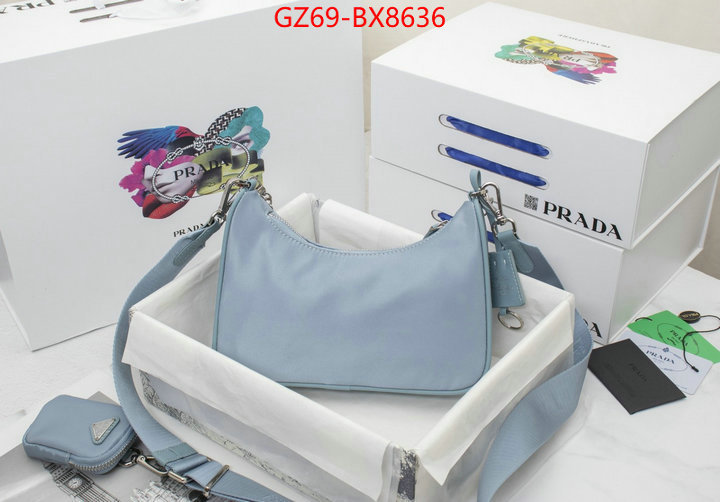 Prada Bags(4A)-Re-Edition 2005 china sale ID: BX8636 $: 69USD,