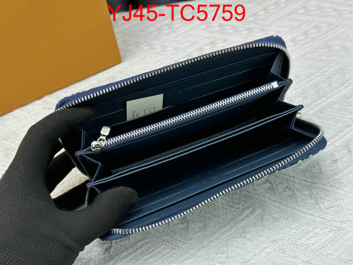 LV Bags(4A)-Wallet high quality aaaaa replica ID: TC5759 $: 45USD,