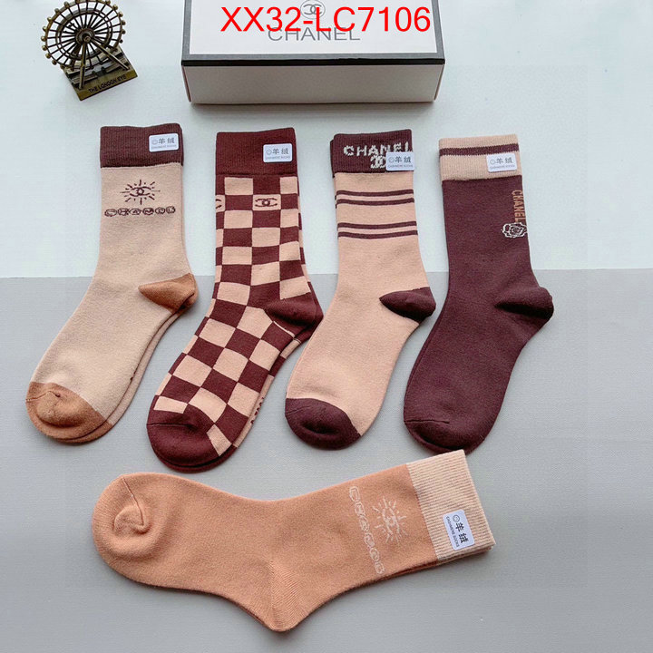 Sock-Chanel where can i buy ID: LC7106 $: 32USD