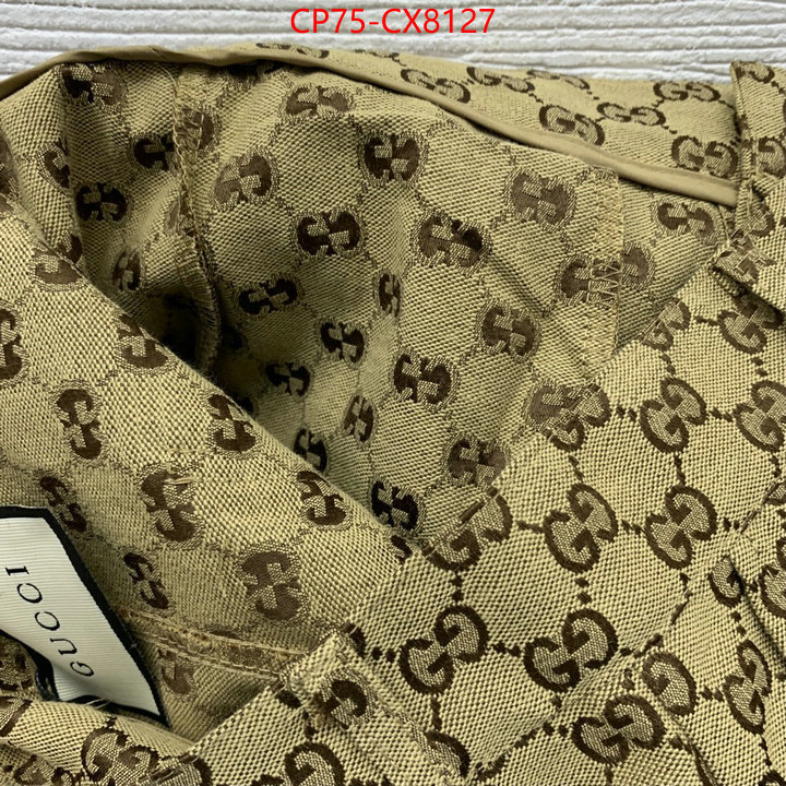 Clothing-Gucci designer high replica ID: CX8127 $: 75USD