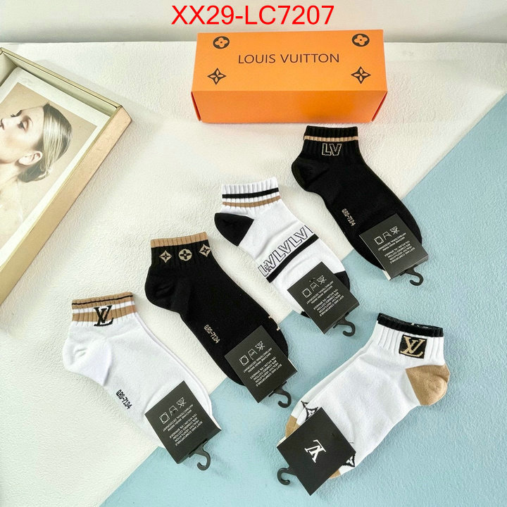 Sock-LV aaaaa quality replica ID: LC7207 $: 29USD