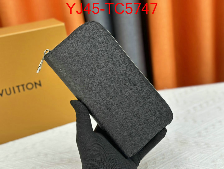 LV Bags(4A)-Wallet designer fake ID: TC5747 $: 45USD,