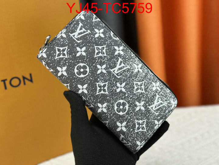 LV Bags(4A)-Wallet high quality aaaaa replica ID: TC5759 $: 45USD,