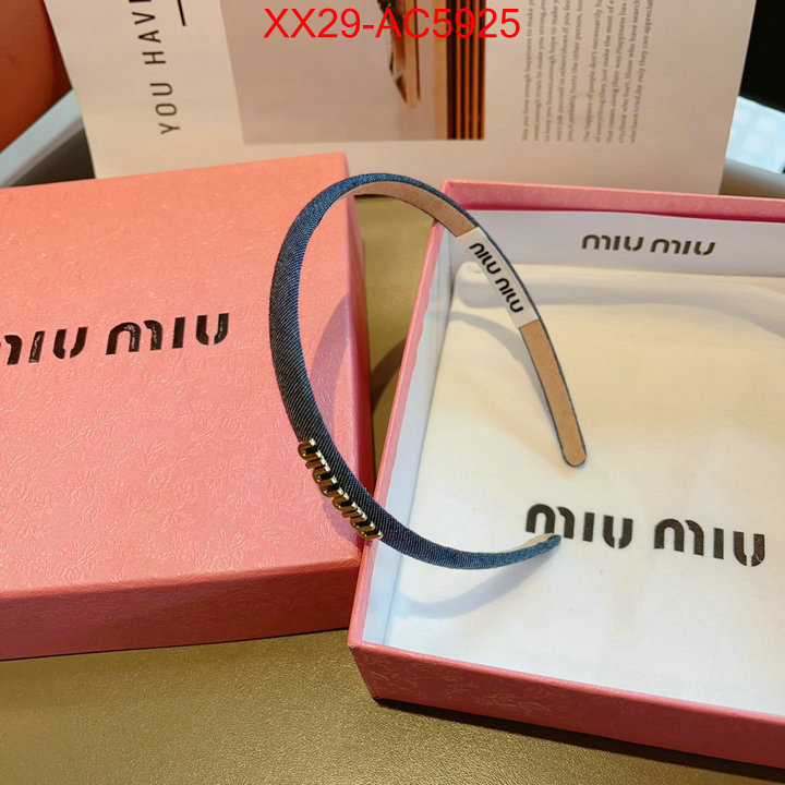 Hair band-MIU MIU buy aaaaa cheap ID: AC5925 $: 29USD