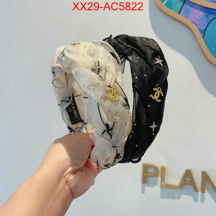 Hair band-Chanel knockoff highest quality ID: AC5822 $: 29USD