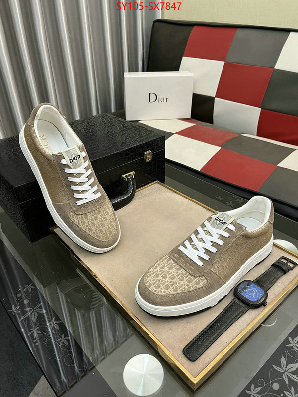 Men shoes-Dior high quality aaaaa replica ID: SX7847 $: 105USD