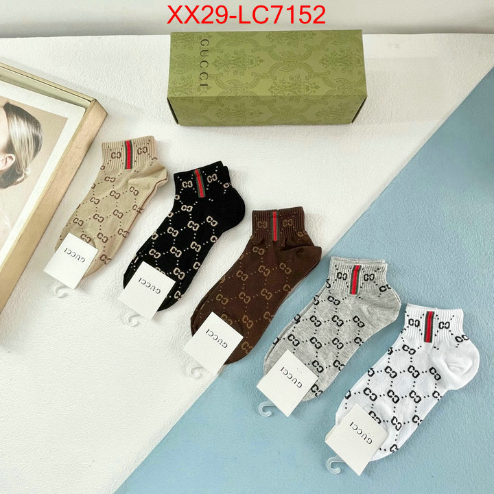 Sock-Gucci perfect quality designer replica ID: LC7152 $: 29USD