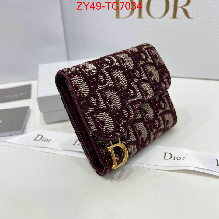 Dior Bags(4A)-Wallet- for sale online ID: TC7034 $: 49USD,