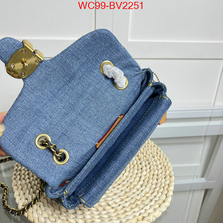 Coach Bags(4A)-Diagonal designer wholesale replica ID: BV2251 $: 99USD,