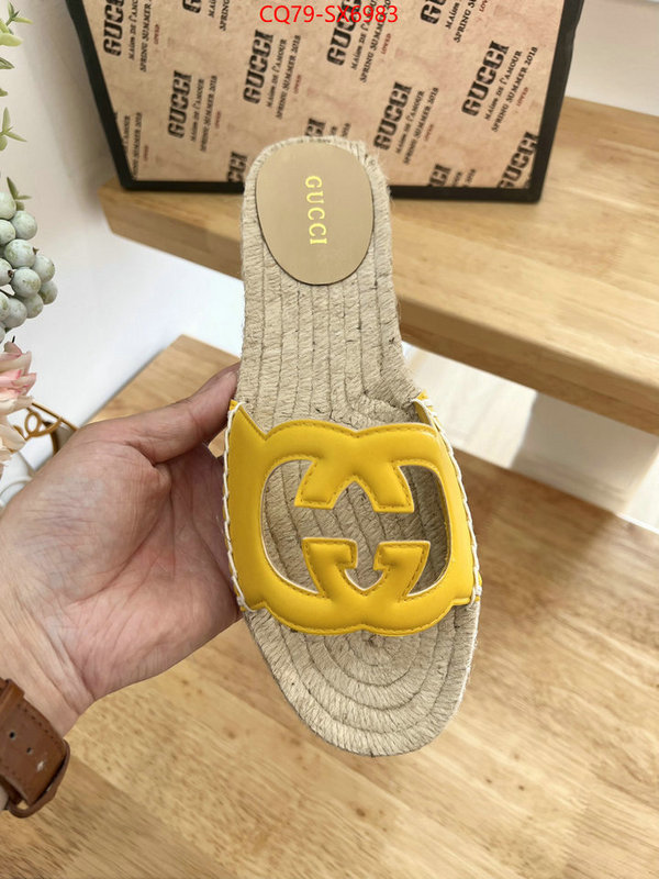 Women Shoes-Gucci best quality fake ID: SX6983 $: 79USD