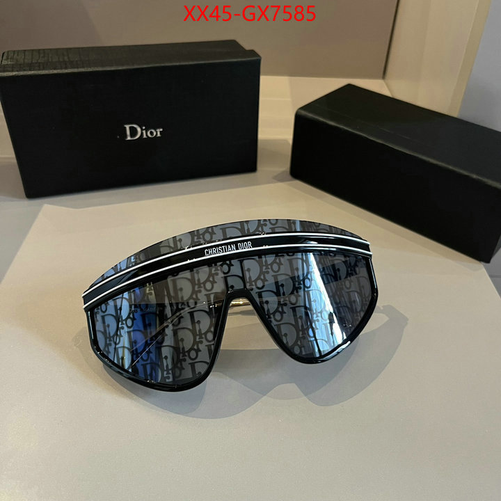 Glasses-Dior fake high quality ID: GX7585 $: 45USD