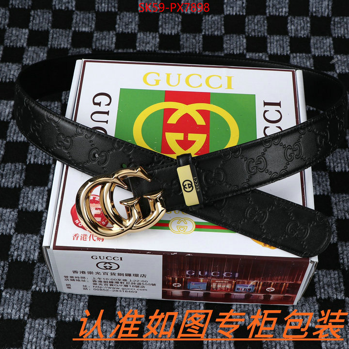 Belts-Gucci top 1:1 replica ID: PX7898 $: 59USD