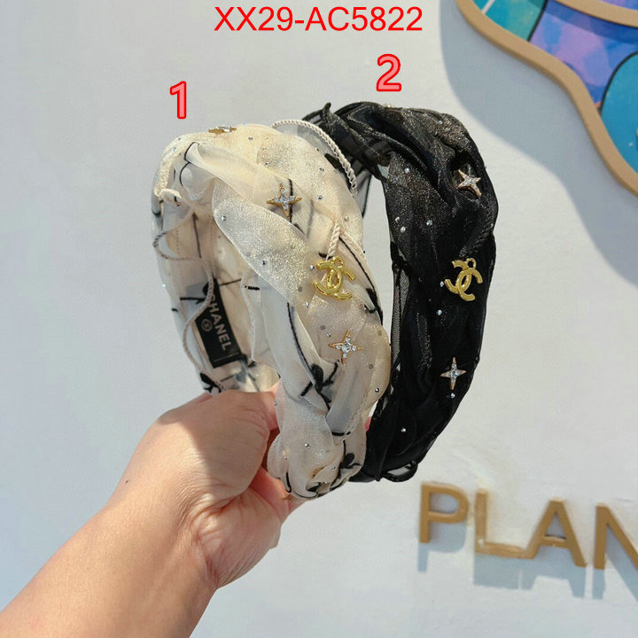 Hair band-Chanel knockoff highest quality ID: AC5822 $: 29USD