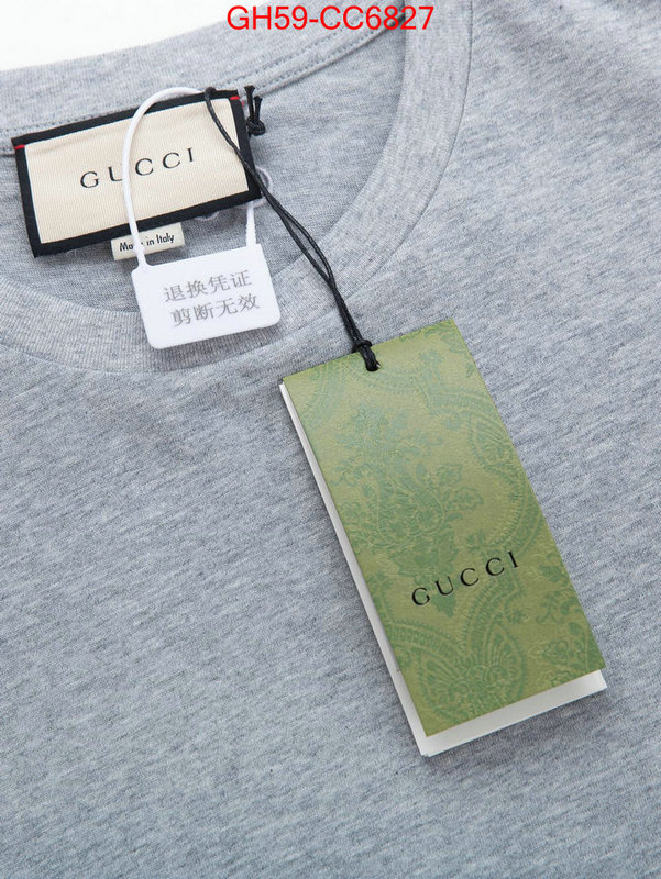 Clothing-Gucci buy 1:1 ID: CC6827 $: 59USD