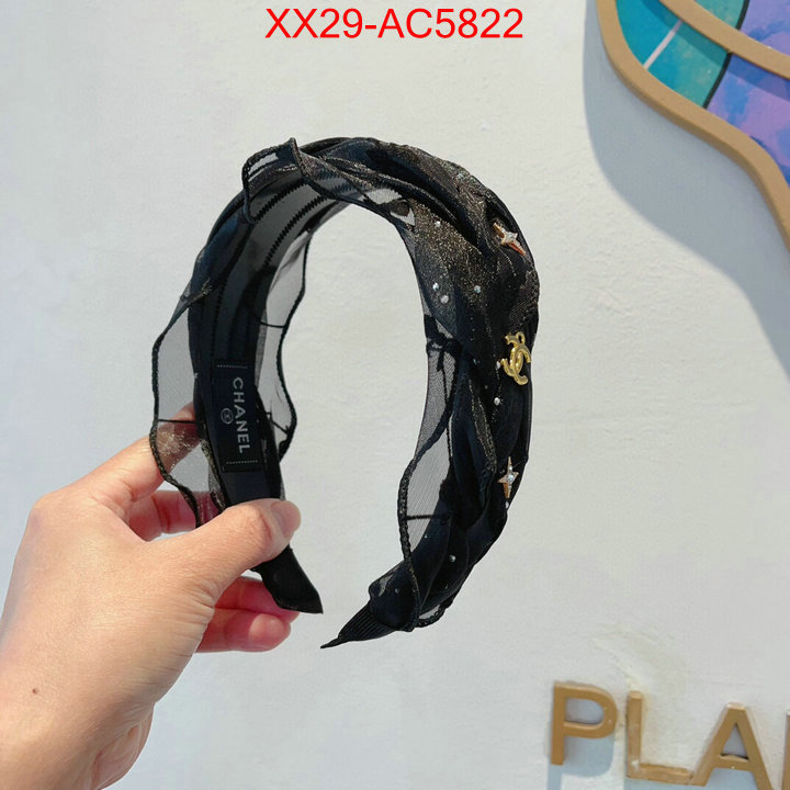 Hair band-Chanel knockoff highest quality ID: AC5822 $: 29USD