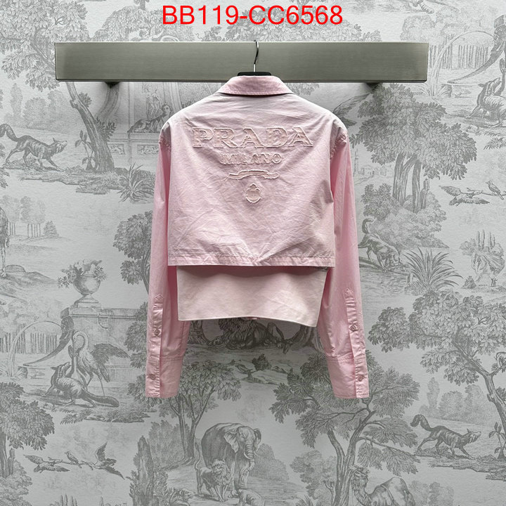 Clothing-Prada how to buy replcia ID: CC6568 $: 119USD