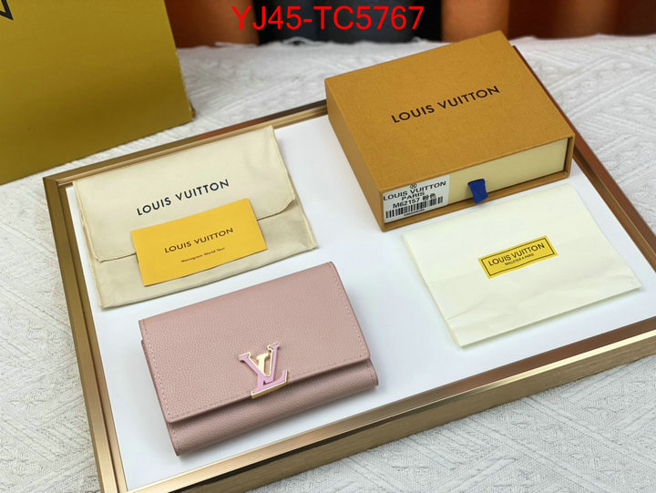 LV Bags(4A)-Wallet shop cheap high quality 1:1 replica ID: TC5767 $: 45USD,