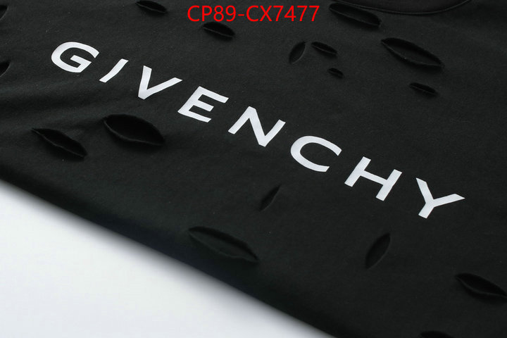 Clothing-Givenchy 1:1 replica wholesale ID: CX7477 $: 89USD