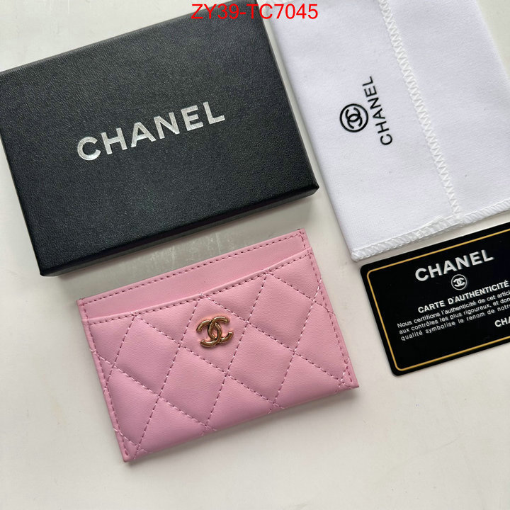 Chanel Bags(4A)-Wallet- top quality replica ID: TC7045 $: 39USD,