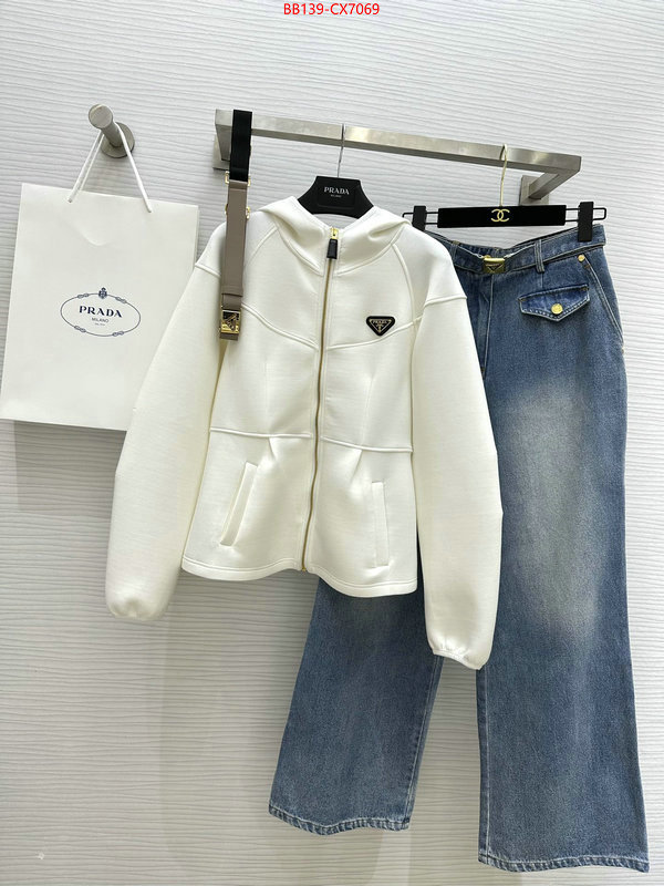 Clothing-Prada shop the best high authentic quality replica ID: CX7069 $: 139USD