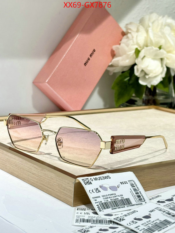 Glasses-Miu Miu best capucines replica ID: GX7876 $: 65USD