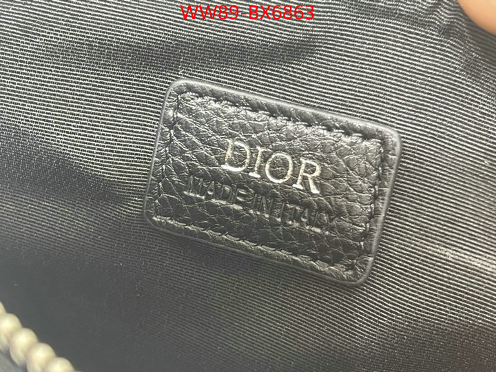 Dior Bags(4A)-Saddle- first copy ID: BX6863 $: 89USD,