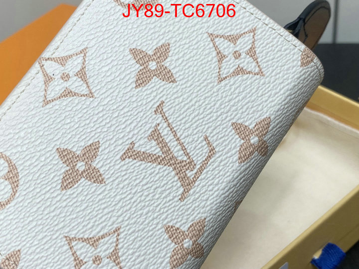 LV Bags(TOP)-Wallet replicas buy special ID: TC6706 $: 89USD,